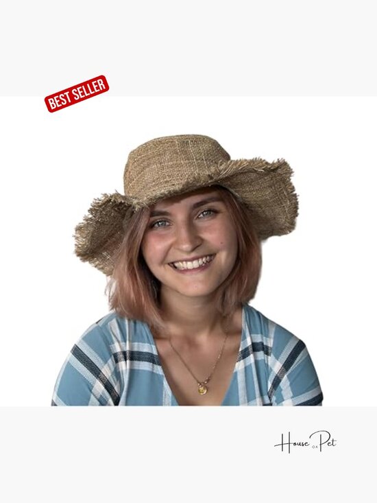 Hemp Sun Hat Wired Wide Brim Foldable Packable Sun Protection